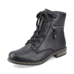 Rieker Women'S Biker Boots Jet Black