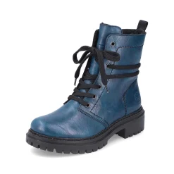 Rieker Women'S Biker Boots Cyan Blue