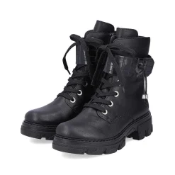 Rieker Women'S Biker Boots Jet Black