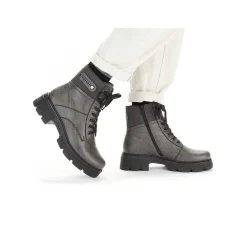 Rieker Women'S Biker Boots Moon Gray