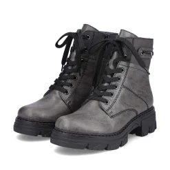 Rieker Women'S Biker Boots Moon Gray