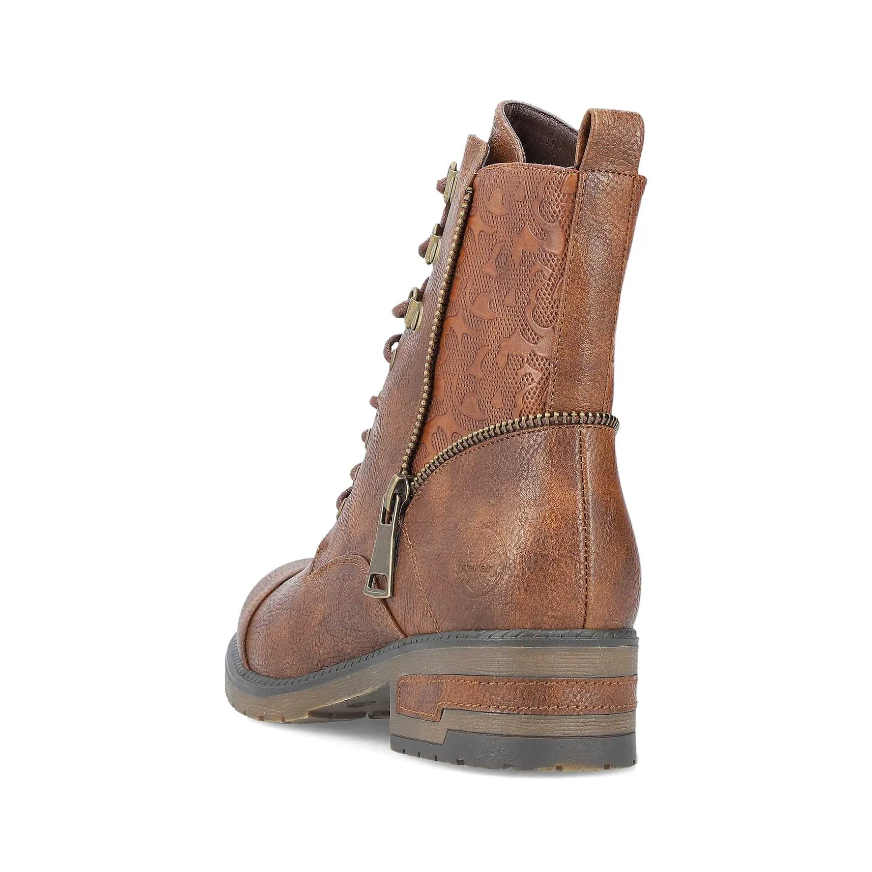 Rieker Women'S Biker Boots Chocolate Brown