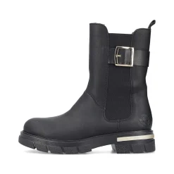 Rieker Women'S Biker Boots Jet Black