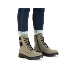 Rieker Women'S Biker Boots Gray Green
