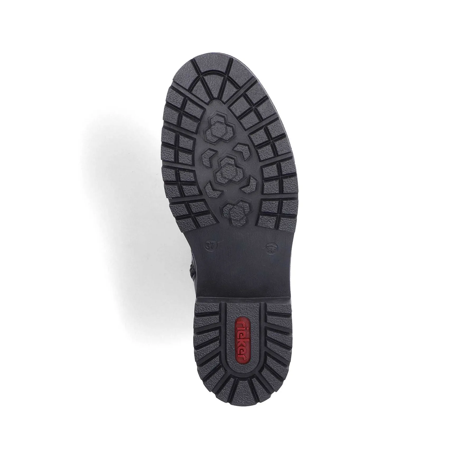 Rieker Women'S Biker Boots Glossy Black