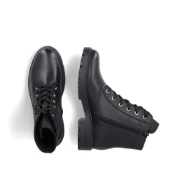 Rieker Women'S Biker Boots Glossy Black