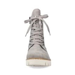 Rieker Women'S Biker Boots Silver Gray