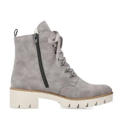 Rieker Women'S Biker Boots Silver Gray
