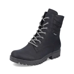 Rieker Women'S Biker Boots Asphalt Black