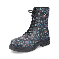 Rieker Women'S Biker Boots Multi-Black
