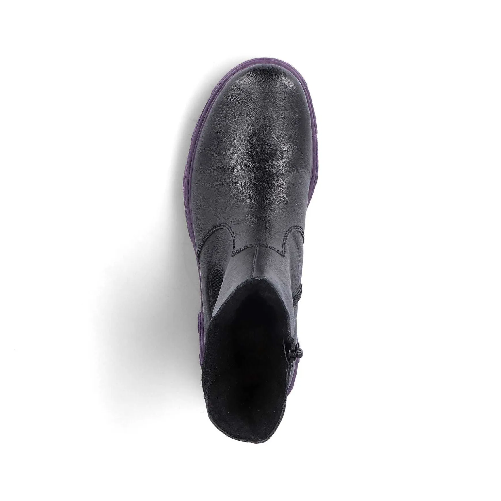 Rieker Women'S Biker Boots Night Black-Purple