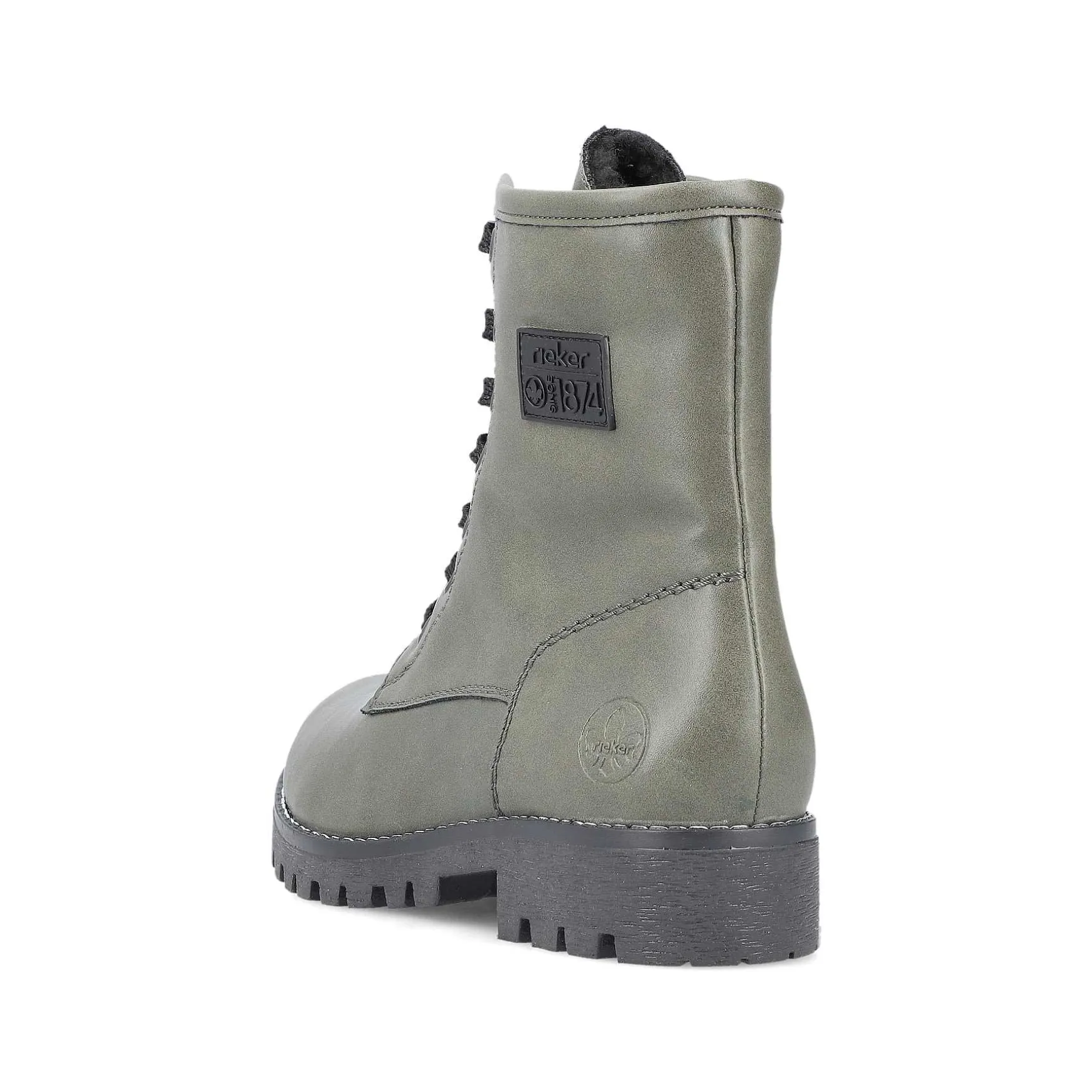 Rieker Women'S Biker Boots Gray Green