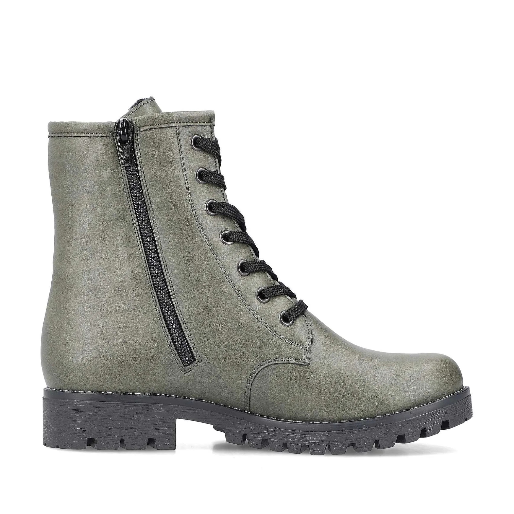 Rieker Women'S Biker Boots Gray Green
