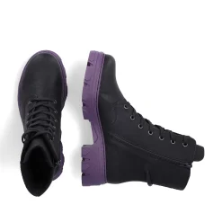 Rieker Women'S Biker Boots Night Black-Purple
