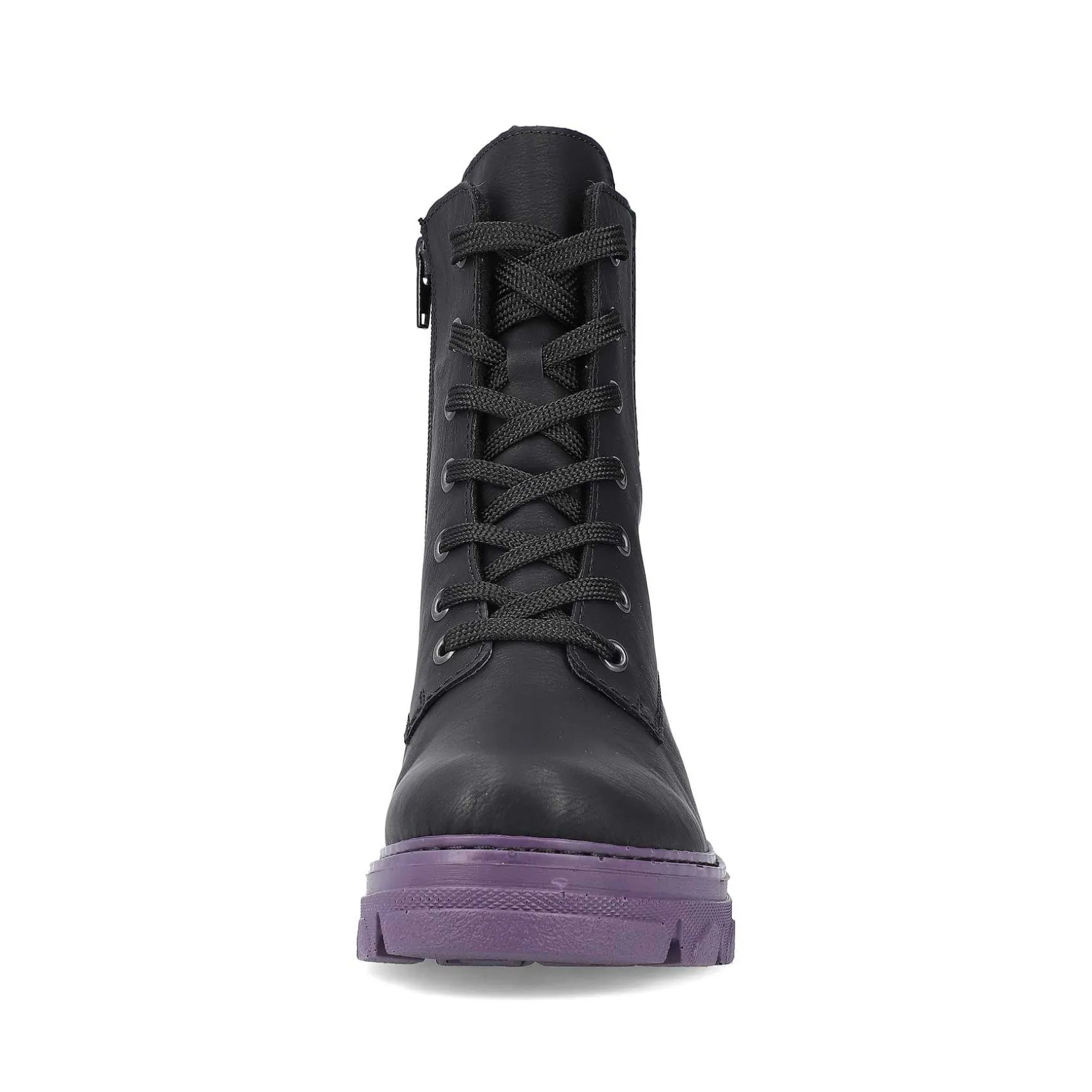 Rieker Women'S Biker Boots Night Black-Purple