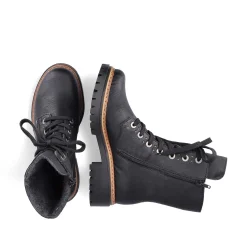 Rieker Women'S Biker Boots Graphite Black