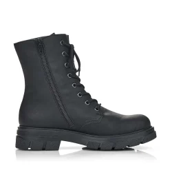 Rieker Women'S Biker Boots Graphite Black