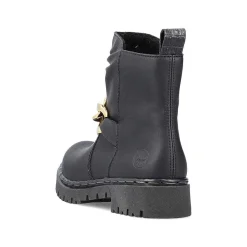 Rieker Women'S Biker Boots Jet Black
