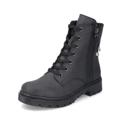 Rieker Women'S Biker Boots Jet Black