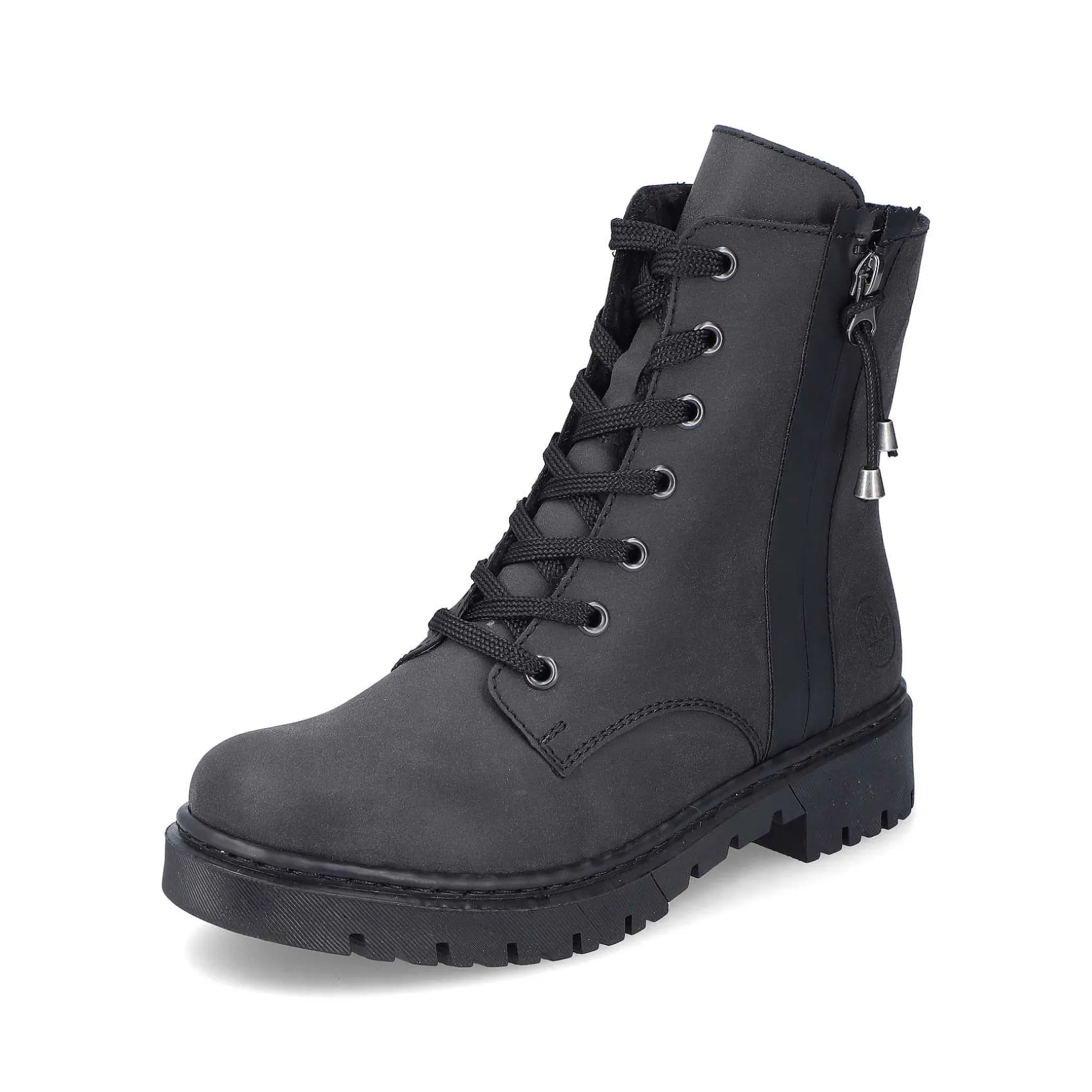 Rieker Women'S Biker Boots Jet Black