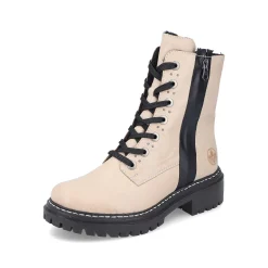 Rieker Women'S Biker Boots Vanilla Beige