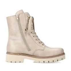 Rieker Women'S Biker Boots Light Beige