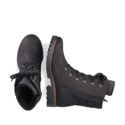 Rieker Women'S Biker Boots Jet Black