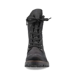 Rieker Women'S Biker Boots Jet Black