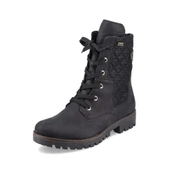 Rieker Women'S Biker Boots Jet Black