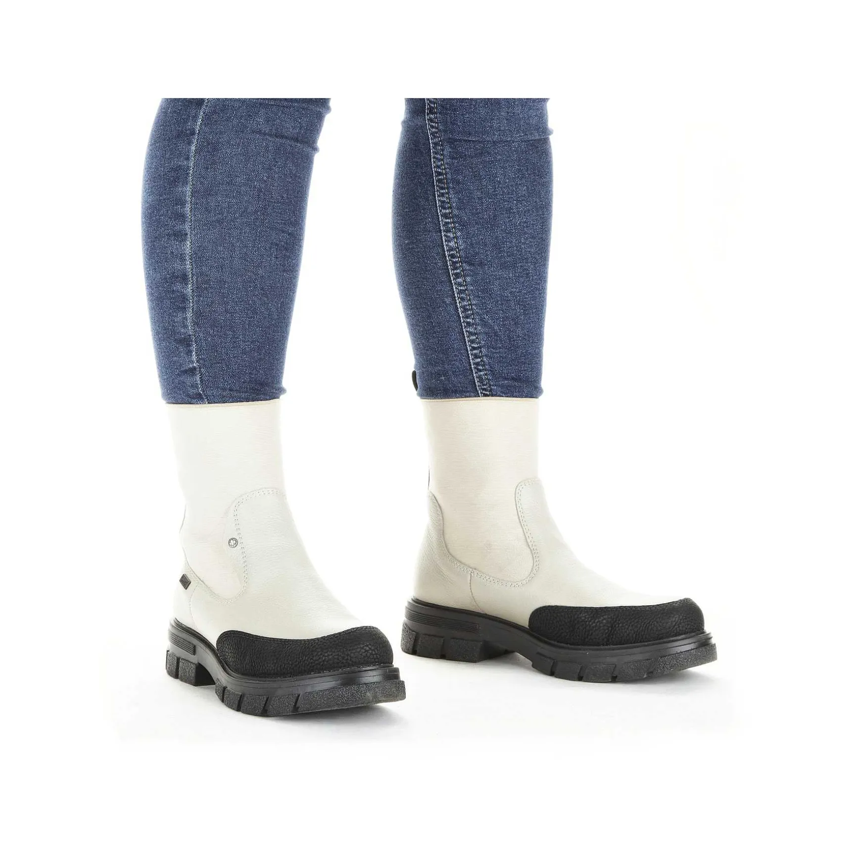 Rieker Women'S Chelsea Boots Light Beige