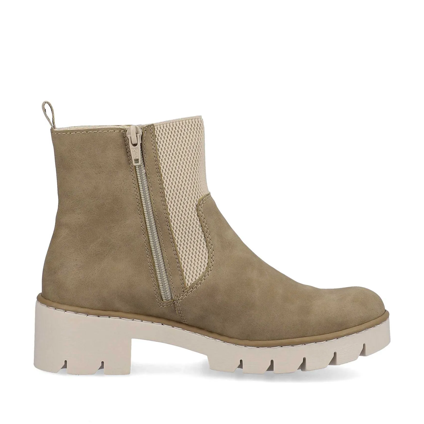 Rieker Women'S Chelsea Boots Beige Brown