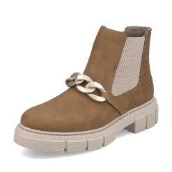 Rieker Women'S Chelsea Boots Camel Brown