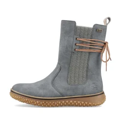 Rieker Women'S Chelsea Boots Blue Gray