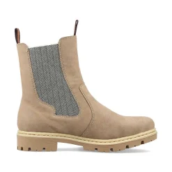 Rieker Women'S Chelsea Boots Brown Beige