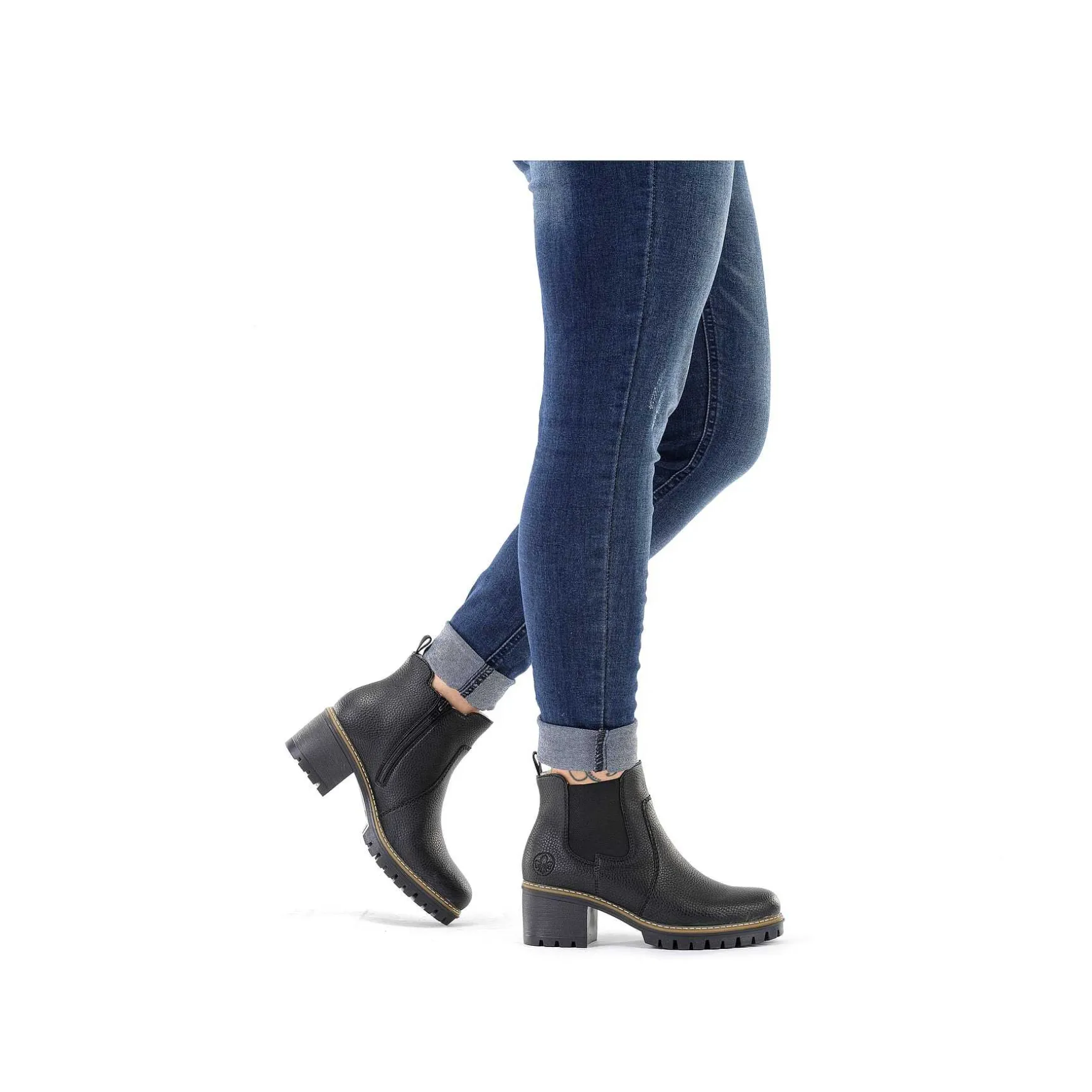 Rieker Women'S Chelsea Boots Night Black