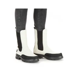 Rieker Women'S Chelsea Boots Cream White