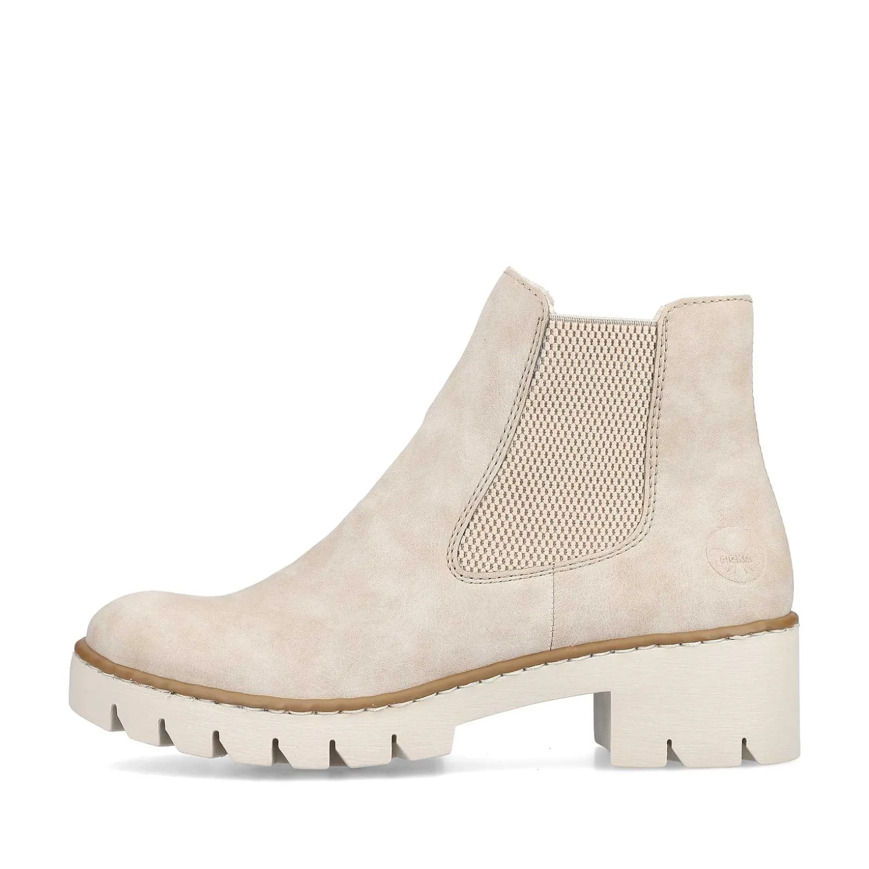 Rieker Women'S Chelsea Boots Sand Beige