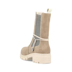 Rieker Women'S Chelsea Boots Beige Brown