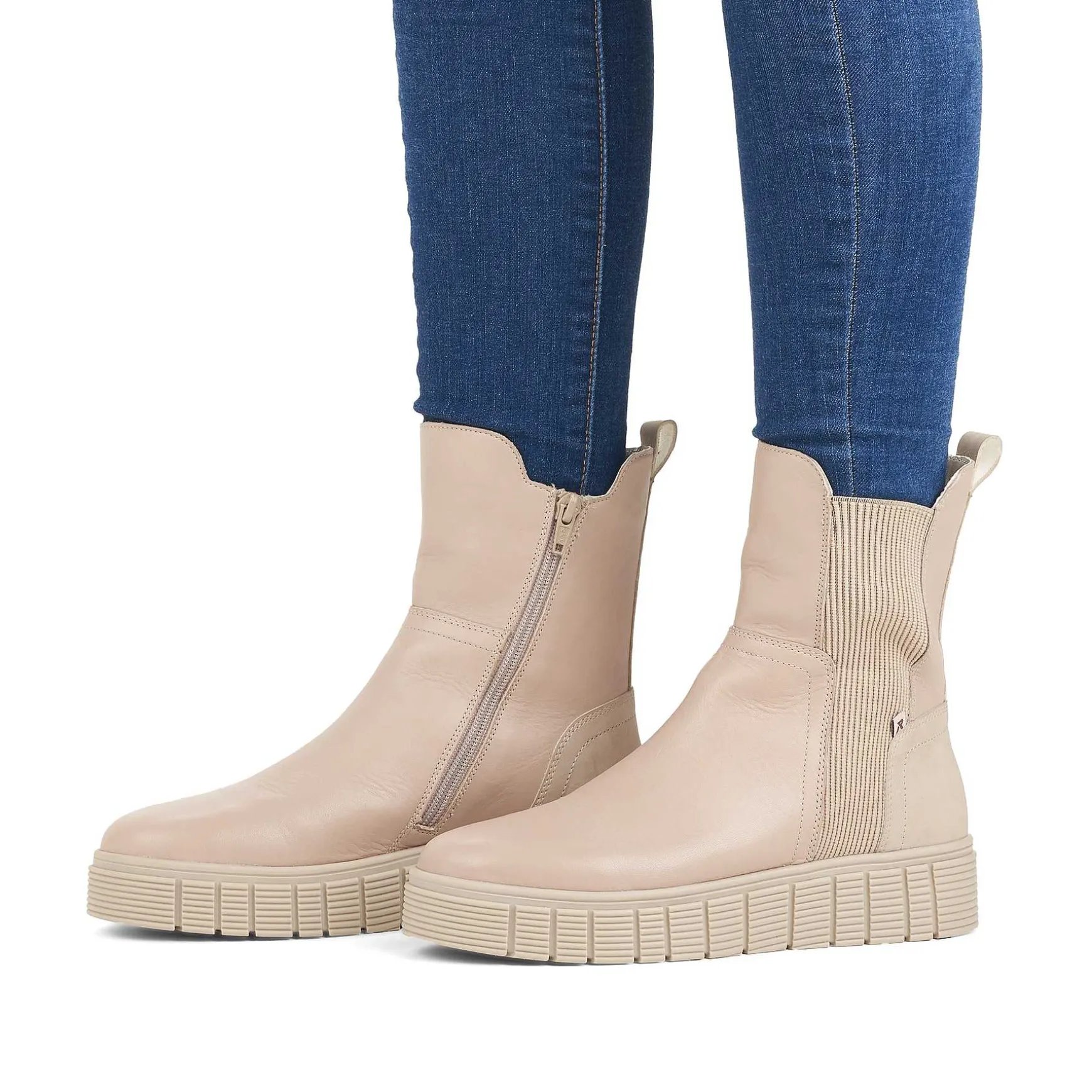 Rieker Women'S Chelsea Boots Linen