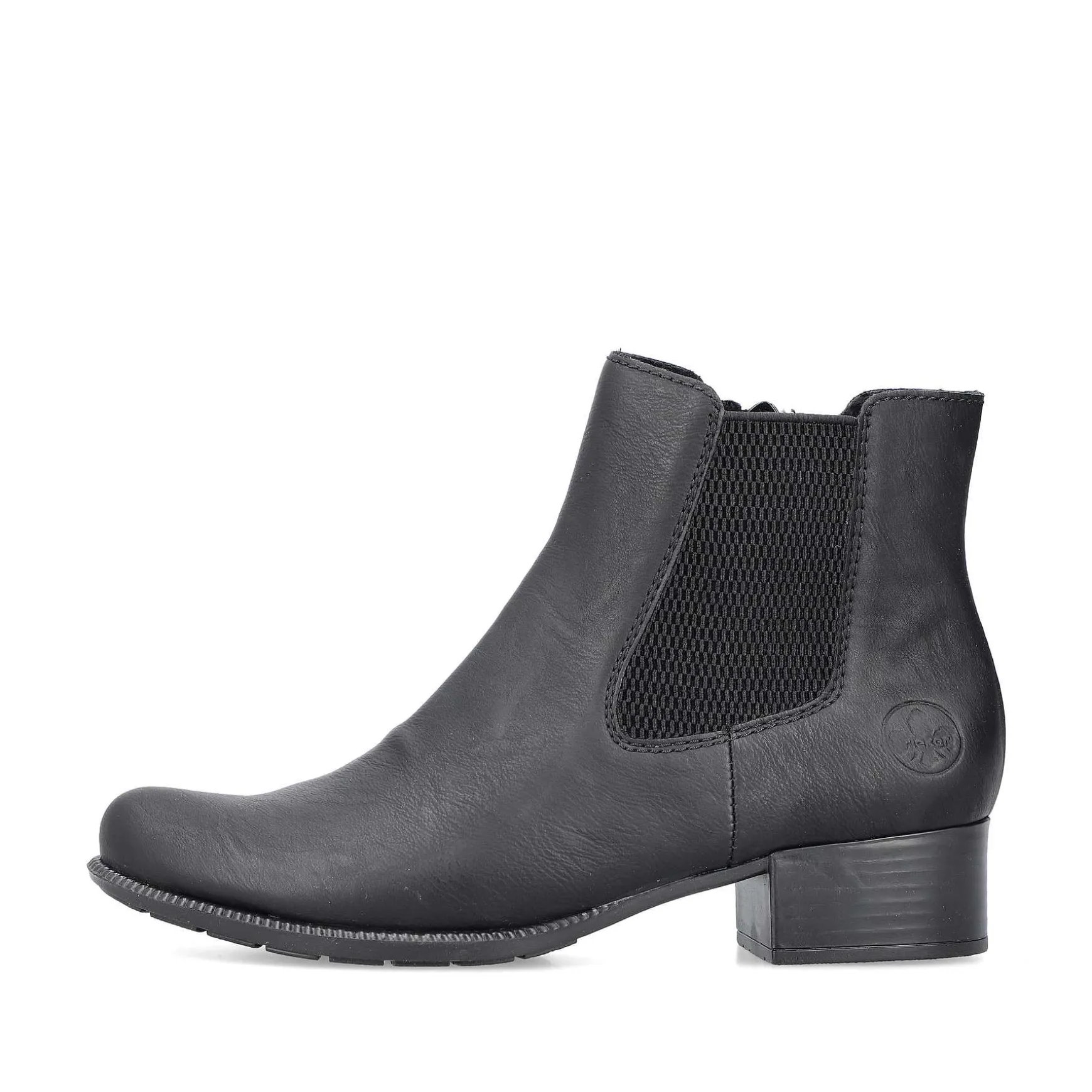 Rieker Women'S Chelsea Boots Midnight Black