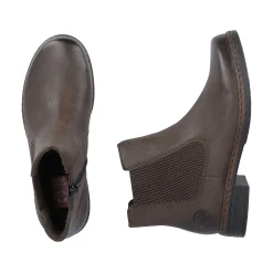 Rieker Women'S Chelsea Boots Nut Brown