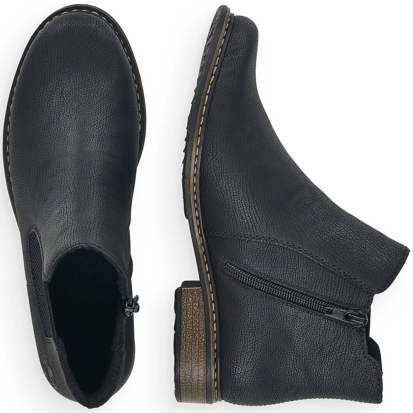 Rieker Women'S Chelsea Boots Jet Black