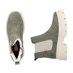 Rieker Women'S Chelsea Boots Olive Green