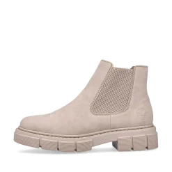 Rieker Women'S Chelsea Boots Cream Beige