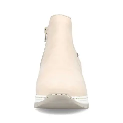 Rieker Women'S Chelsea Boots Cream Beige