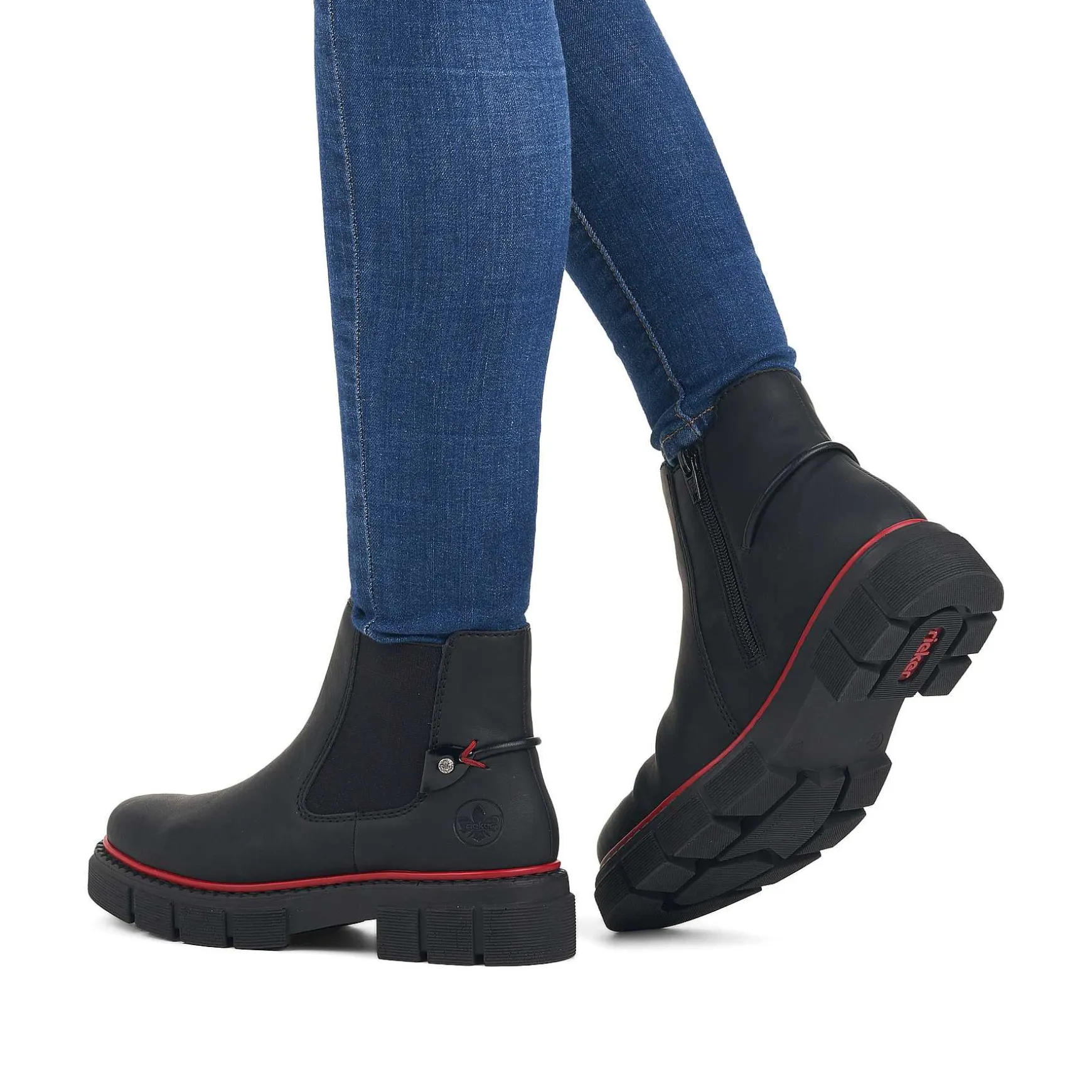 Rieker Women'S Chelsea Boots Jet Black