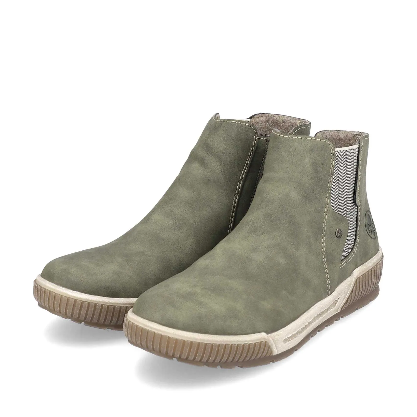 Rieker Women'S Chelsea Boots Khaki