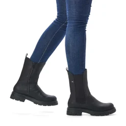 Rieker Women'S Chelsea Boots Jet Black