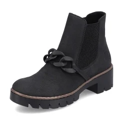 Rieker Women'S Chelsea Boots Jet Black