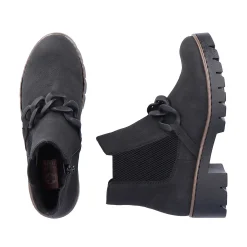 Rieker Women'S Chelsea Boots Jet Black